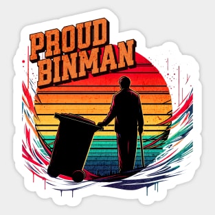 Proud Binman Untold Heroes Design Sticker